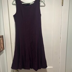 Elegant Purple Sleeveless Dress